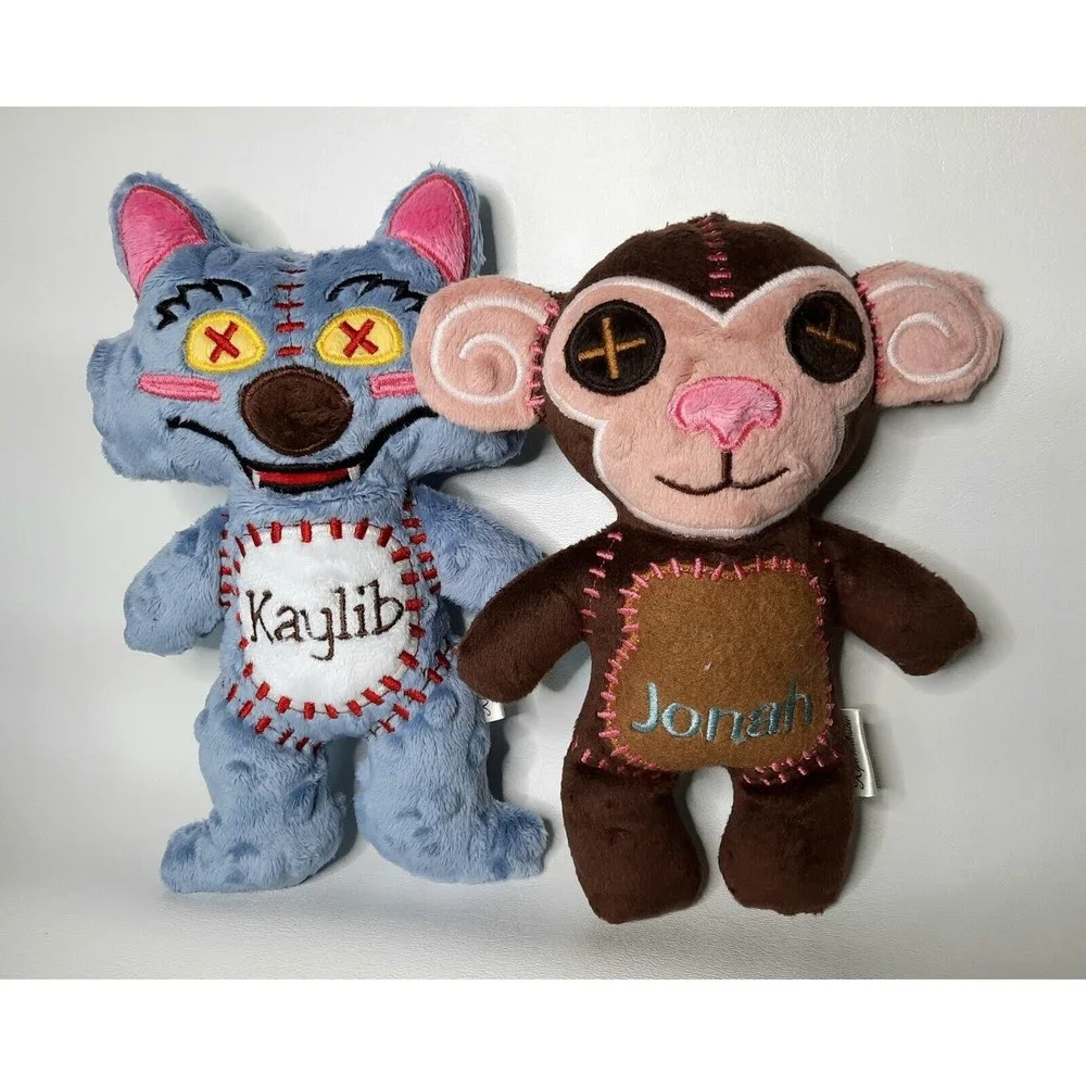 Handmade Cocomelon Wally Wolf Plush Toy 8.5" Tall Personalizable Safe Minky - Picture 5 of 8